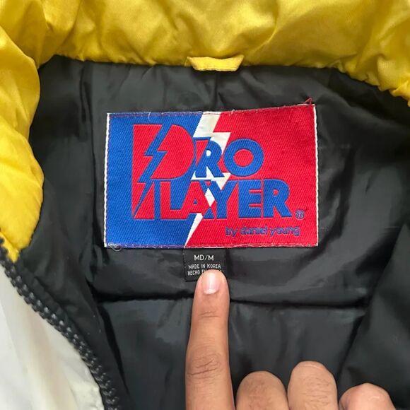 Vintage Pittsburgh Steelers Pro Player Graffiti Spellout Jacket Size M - Picture 5 of 9